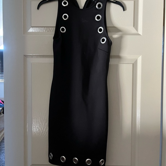 Top Shop Size 4 Black Dress Silver Rings - Picture 4 of 5